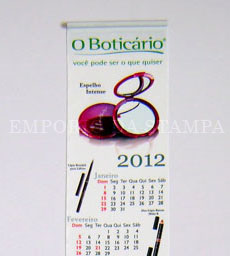 Brinde: Calendário Promocional Personalizado 17cm x 120cm